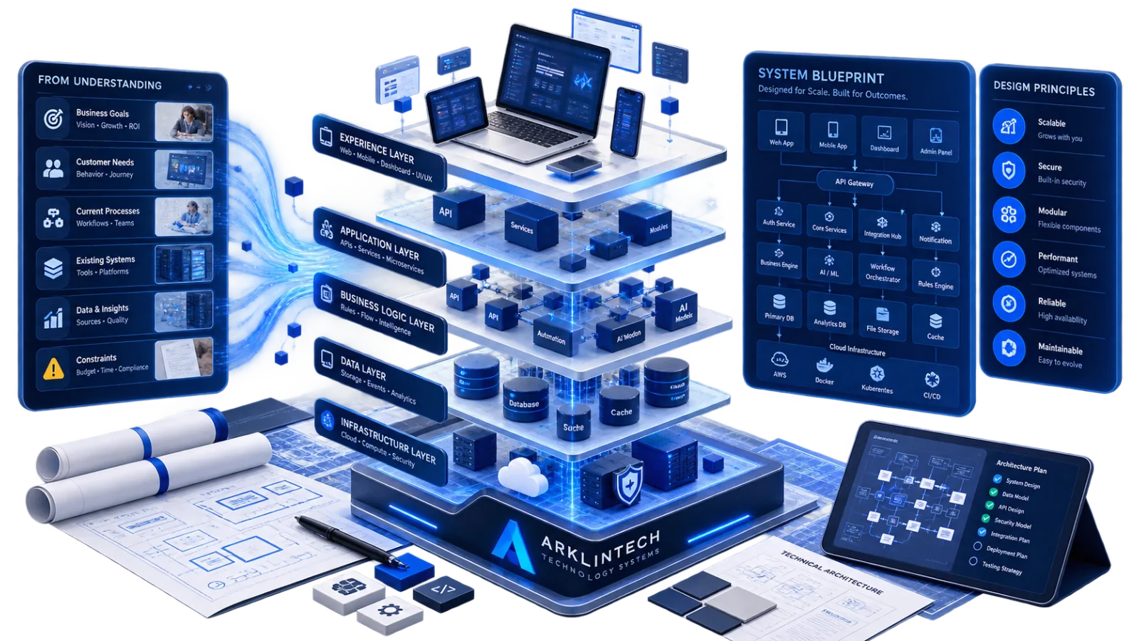 02 Architect: System topology, workflow blueprints, and data connections diagram
